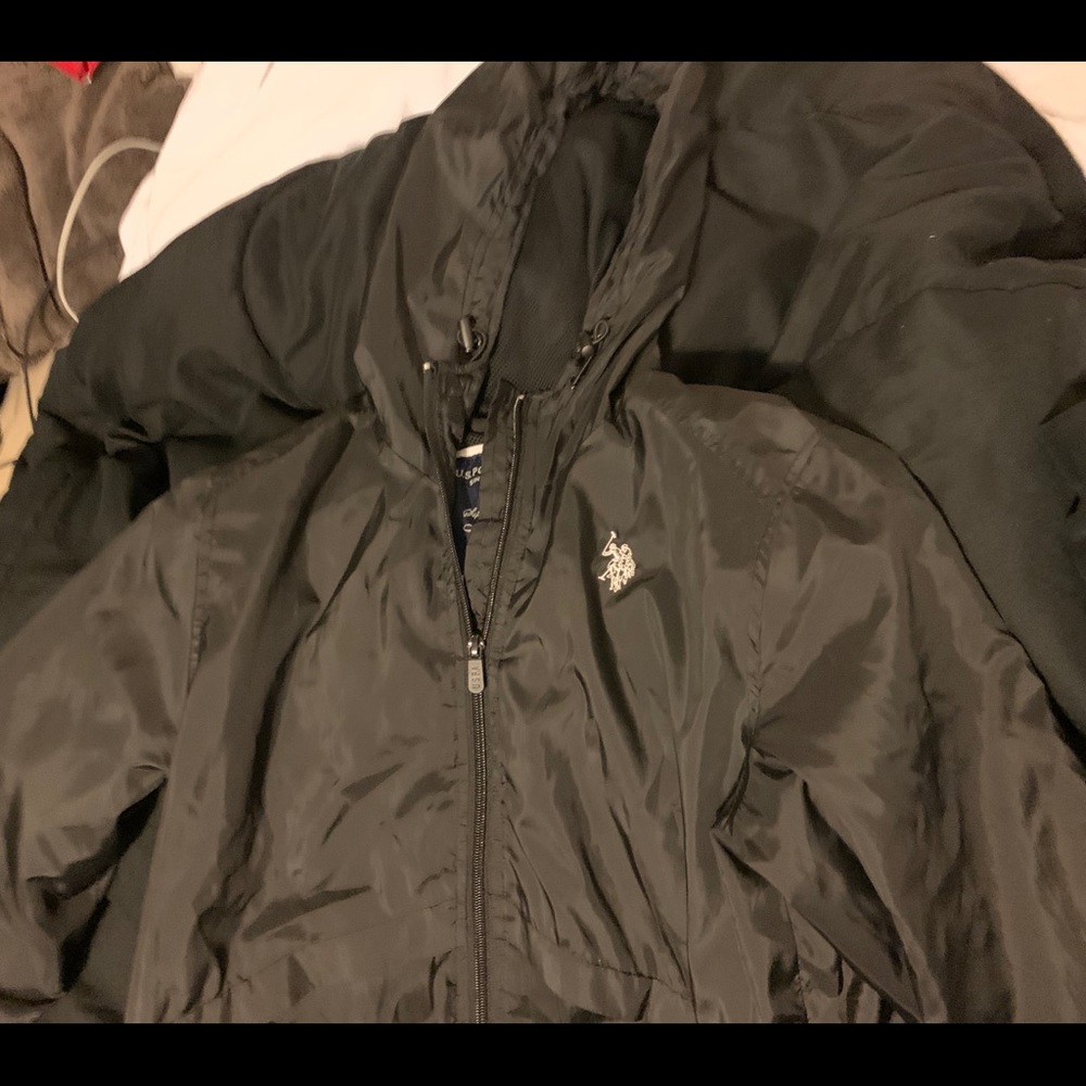 USPA polo assassin black windbreaker